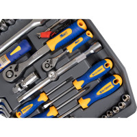Набор инструмента 1/2 Dr и 1/4 Dr 120 предметов KRAFT KT 700679