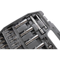 Набор инструмента 1/2 Dr и 1/4 Dr 94 предметов с 12 гранными головками KRAFT KT 700682