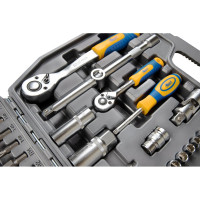 Набор инструмента 1/2 Dr и 1/4 Dr 94 предметов с 12 гранными головками KRAFT KT 700682