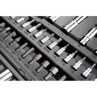 Набор инструмента 1/2 Dr и 1/4 Dr 94 предметов с 12 гранными головками KRAFT KT 700682