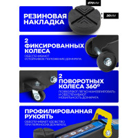 Подкатной домкрат Forsage 2т, h min 135 мм, h max 385 мм F-TH22001CB(6923)