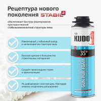 Полиуретановая монтажная профессиональная всесезонная пена KUDO HOME 35 KUPHP06U35