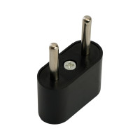 Cетевой переходник STEKKER 250V, 6A полипропилен, черный, ADP6-03-20 32858
