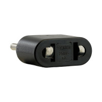 Cетевой переходник STEKKER 250V, 6A полипропилен, черный, ADP6-03-20 32858