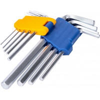 Набор торцевых шестигранных Г-образных ключей 9шт KRAFT KT 700569