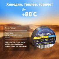 Изолента Safeline Auto МИНИ ролик 15/5 черный 22898