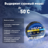 Изолента Safeline Auto МИНИ ролик 15/5 черный 22898