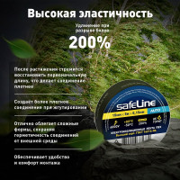 Изолента Safeline Auto МИНИ ролик 15/5 черный 22898