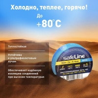 Изолента Safeline Auto МИНИ ролик 15/5 синий 22897