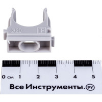 Крепёж-клипса для труб Промрукав Полистирол д20 100 шт. PR.02720