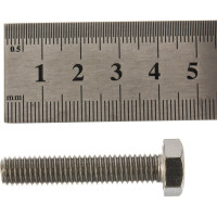 Болт с шестигранной головкой, с полной резьбой ЕВРОПАРТНЕР DIN 933 нержав. сталь, 8х40 мм, 4 шт. G2 3284 1