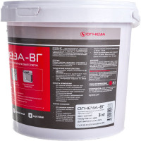 Акриловый противопожарный герметик ОГНЕЗА ВГ ведро 3 кг, цвет красный 105033