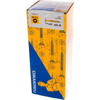 Шуруп Rusconnect CT 06050 с/нарез. д/дерева, прессшайба 6х50 200 шт. Желтый цинк 320605