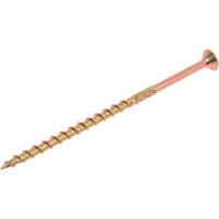 Шуруп Rusconnect CS 06120 с/нарез. д/дерева, потай, 6х120, 100 шт. Желтый цинк 310612