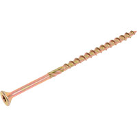 Шуруп Rusconnect CS 06120 с/нарез. д/дерева, потай, 6х120, 100 шт. Желтый цинк 310612