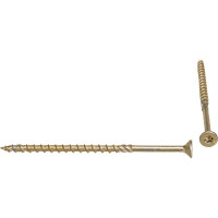 Шуруп Rusconnect CS 06120 с/нарез. д/дерева, потай, 6х120, 100 шт. Желтый цинк 310612