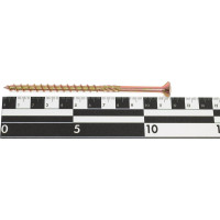 Шуруп Rusconnect CS 06120 с/нарез. д/дерева, потай, 6х120, 100 шт. Желтый цинк 310612