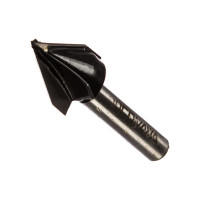 Фреза пазовая галтельная V-образная серия 1004 (20x17 мм; угол 60 град; хвостовик 8 мм) Росомаха 800408