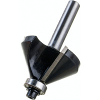 Фреза кромочная конусная с нижним подшипником серия 1022 (40x18 мм; 45 градусов; хвостовик 8 мм) Росомаха 802204