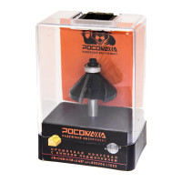 Фреза кромочная конусная с нижним подшипником серия 1022 (40x18 мм; 45 градусов; хвостовик 8 мм) Росомаха 802204