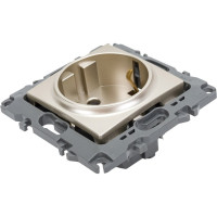Розетка ЭРА 12-2001-04 2P E Schuko, 16A-250В, IP20, без м.лапок, 12, шампань Б0014684