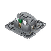 Розетка ЭРА 12-2001-04 2P E Schuko, 16A-250В, IP20, без м.лапок, 12, шампань Б0014684