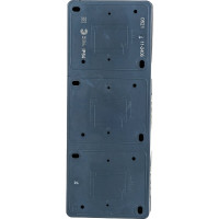 Розетка ЭРА 11-2406-03 3х2P E IP54, шторки, 16A-250В, ОУ, серый Б0020723