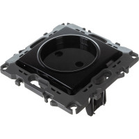 Розетка ЭРА 12-2105-06 2P, 16A-250В, IP20, 12, чёрный Б0018259