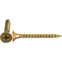 Потайной универсальный шуруп Метизный двор 5,0x40, желтый, 250 шт. 4607159063489