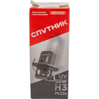 Автолампа SKYWAY H3 55W 1-конт СПУТНИК S09101033