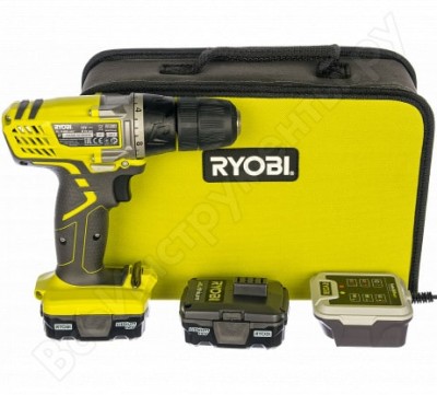 Ryobi 12в li-ion дрель-шуруповерт r12sd-ll13s