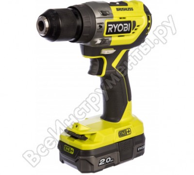 Ryobi бесщеточная дрель-шуруповерт r18pd51-220s 5133003887
