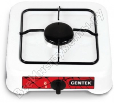Centek Плита газовая/белая/, 1 конфорка CT-1520