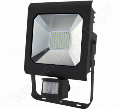 Эра светодиодный прожектор lpr-50-4000к-м-sen smd pro б0028664