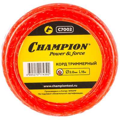 CHAMPION Корд трим. Twisted Square 2.0мм* 15м , C7002