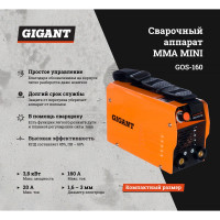 Gigant Сварочный инвертор MMA MINI GOS-160