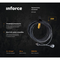 Силовой удлинитель Inforce УС1-Е-20 У-161 29020