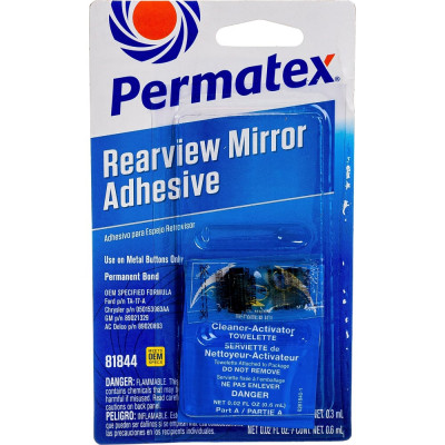 Permatex набор проф. приклеивание зеркала заднего вида 0,6мл 81844