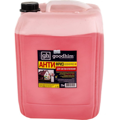 Goodhim антфириз для систем отопления /красный/ friz -30c - 20л готовый раствор 12900