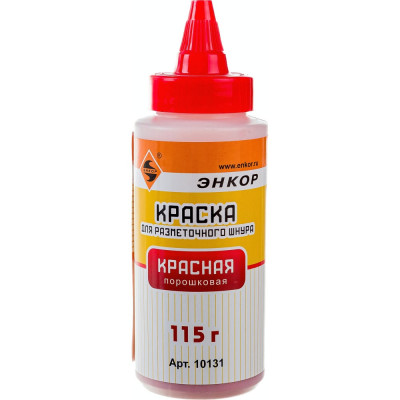 Энкор Краска для разметочного шнура красная 10131