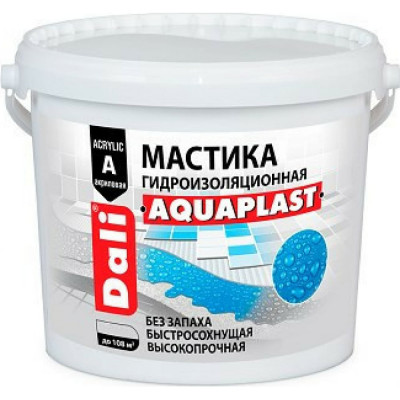 DALI Мастика гидроизоляционная Aquaplast, универсальная, акриловая, 5 л 16578