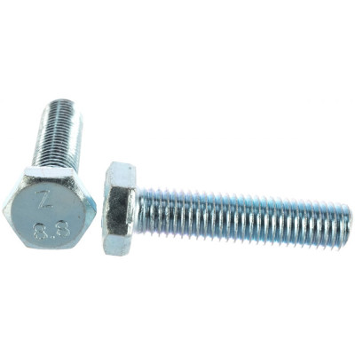 Tech-krep болт din933 с шестигранной головкой оцинк. м12x50 2 шт - пакет 126529