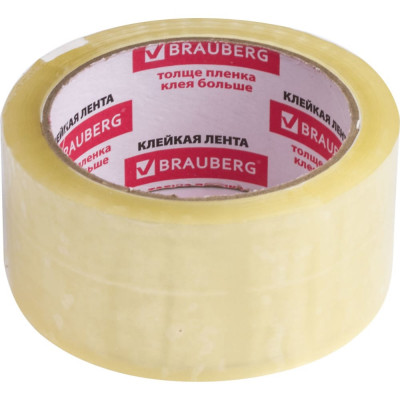 Brauberg клейкие ленты 48 мм х 60 м, упаковочные, комплект 6 шт., прозрачные, 440071