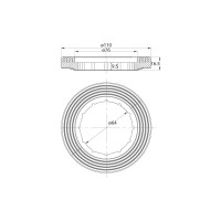 IDDIS Одноуровневая водосливная арматура нижний подвод Тип А. круглая резинка F012400-0004
