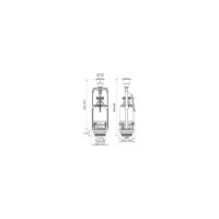 IDDIS Одноуровневая водосливная арматура нижний подвод Тип А. круглая резинка F012400-0004