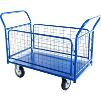 Тележка Стелла-техник платформенная, с бортами, 650х1150мм, КПО-500С-200-К