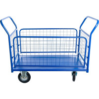 Тележка Стелла-техник платформенная, с бортами, 650х1150мм, КПО-500С-200-К