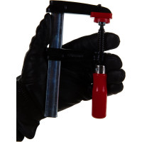 Струбцина из ковкого чугуна BESSEY 120/60, усилие 5.5 кН, с деревянной рукояткой, BE-TPN12BE