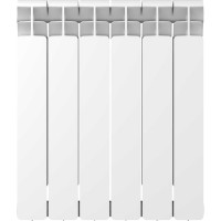 Биметаллический радиатор RIFAR  BASE 500 06 секц. бок. R-BA-500-06