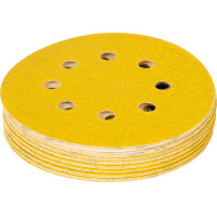 Шкурка шлифовальная 25 шт. для эксцентриковых шлифмашин (125 мм; К80; крепление на липучке) DEWALT DT 3113